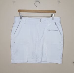 GG Blue Boca Golf Skort in White Size 10